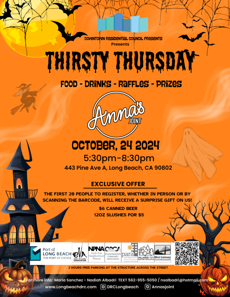 Thirsty Thursday Flyer for October 2024